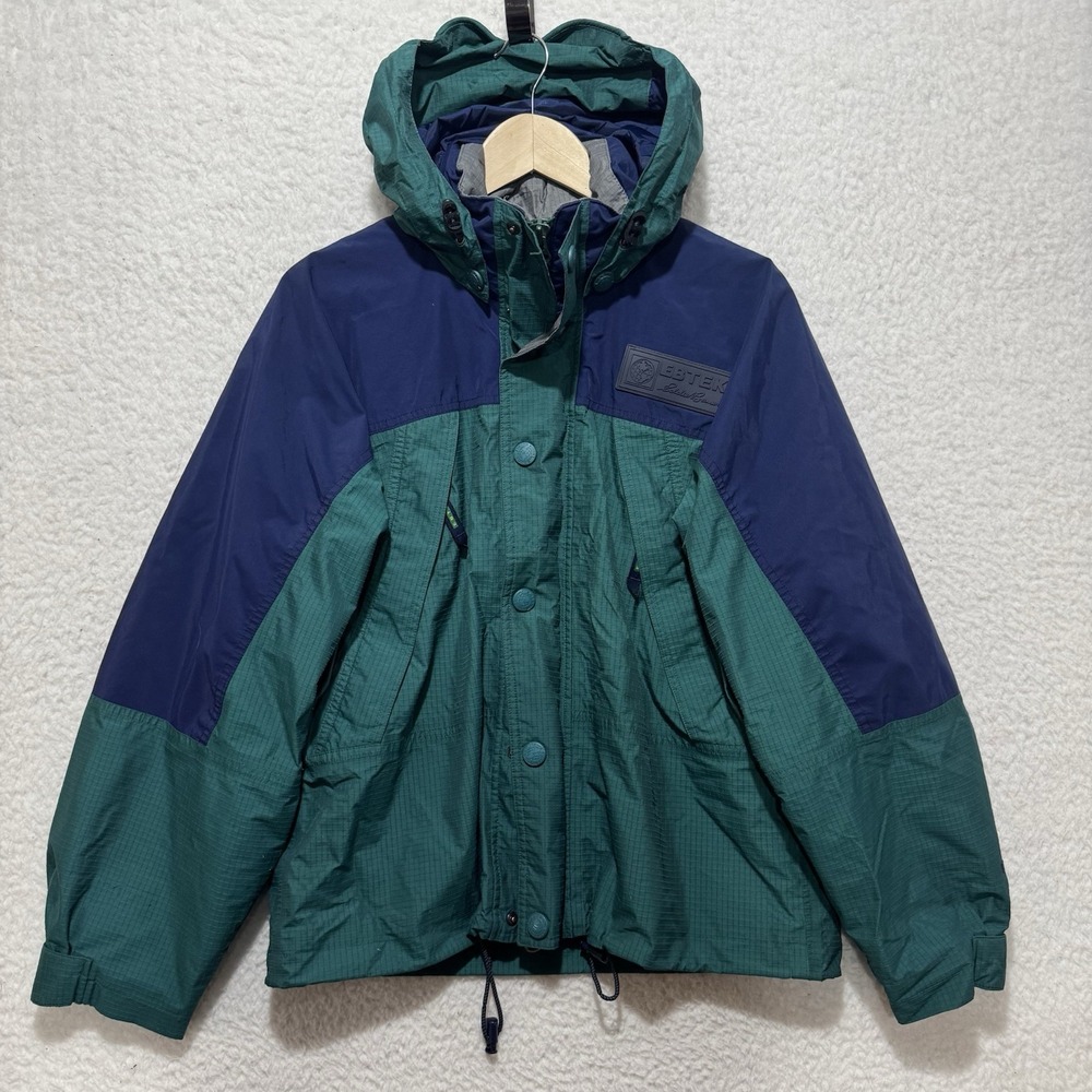 EB TEK Eddie Bauer Mens Sz XS Goretex Rip Stop Hood Jacket Pockets